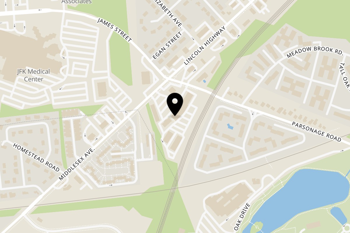 Map showing the location of LouCas on 9 Lincoln Hwy in Edison